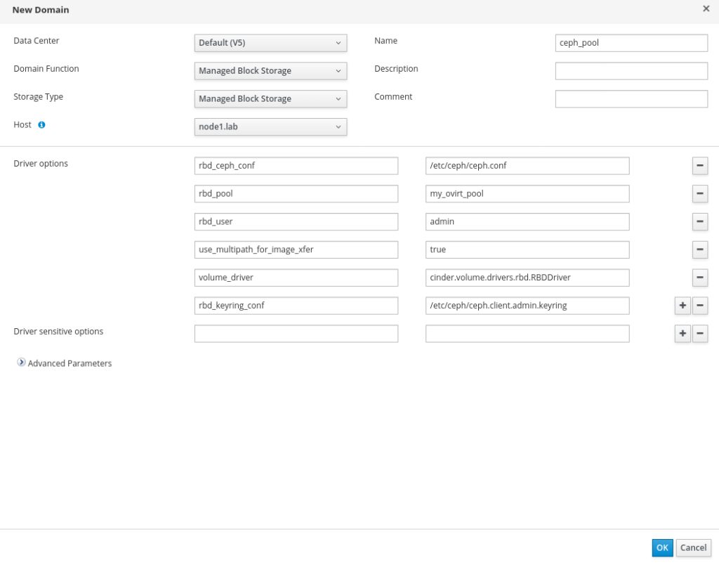 Use Ceph Only Storage for oVirt Data Center • ServerHealers
