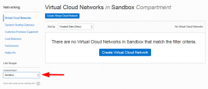 Choose Compartment in Oracle Cloud Infrastructure 1
