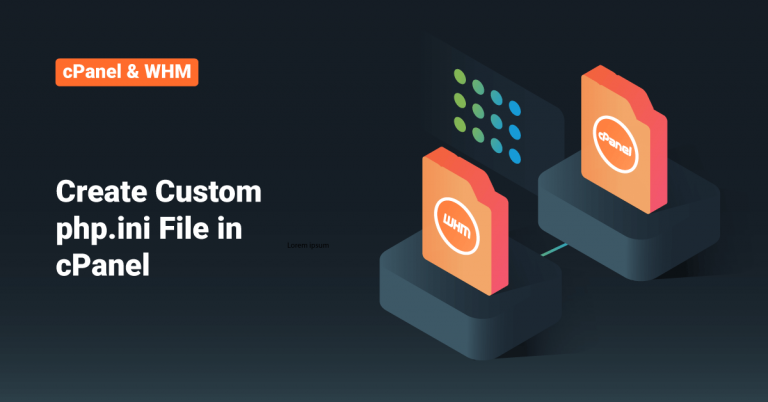 Create custom php.ini