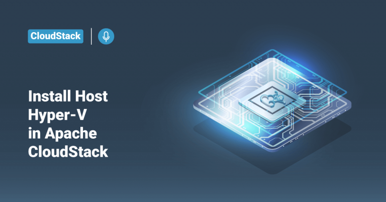 Install Host HyperV in Apache CloudStack