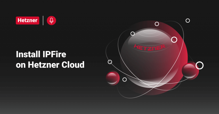 Install IPFire on Hetzner Cloud-