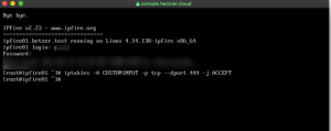 Install IPFire on Hetzner Cloud 7