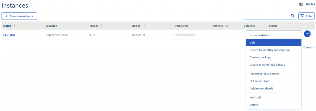 OVHcloud Public Cloud Instance • ServerHealers
