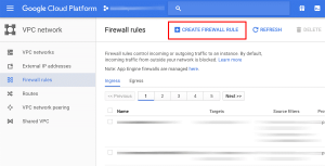 Open or Close Server Ports using Google Cloud 