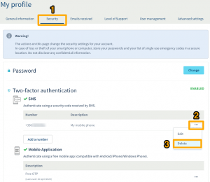 Securing OVHcloud Account with Two Factor Authentication via OTP 8
