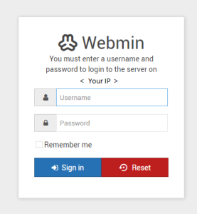 Webmin Demo • ServerHealers