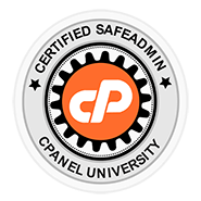 cPanel Partner, cPanel SafeAdmin Certified