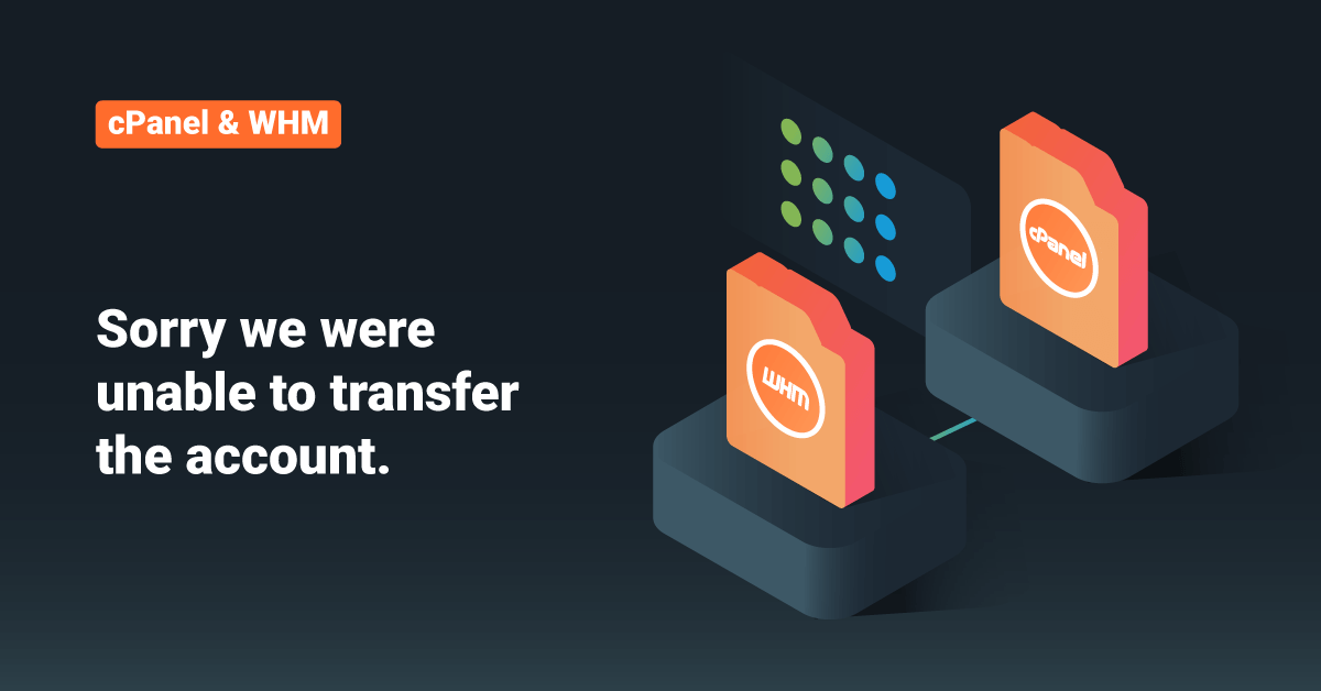 sorry we were unable to transfer